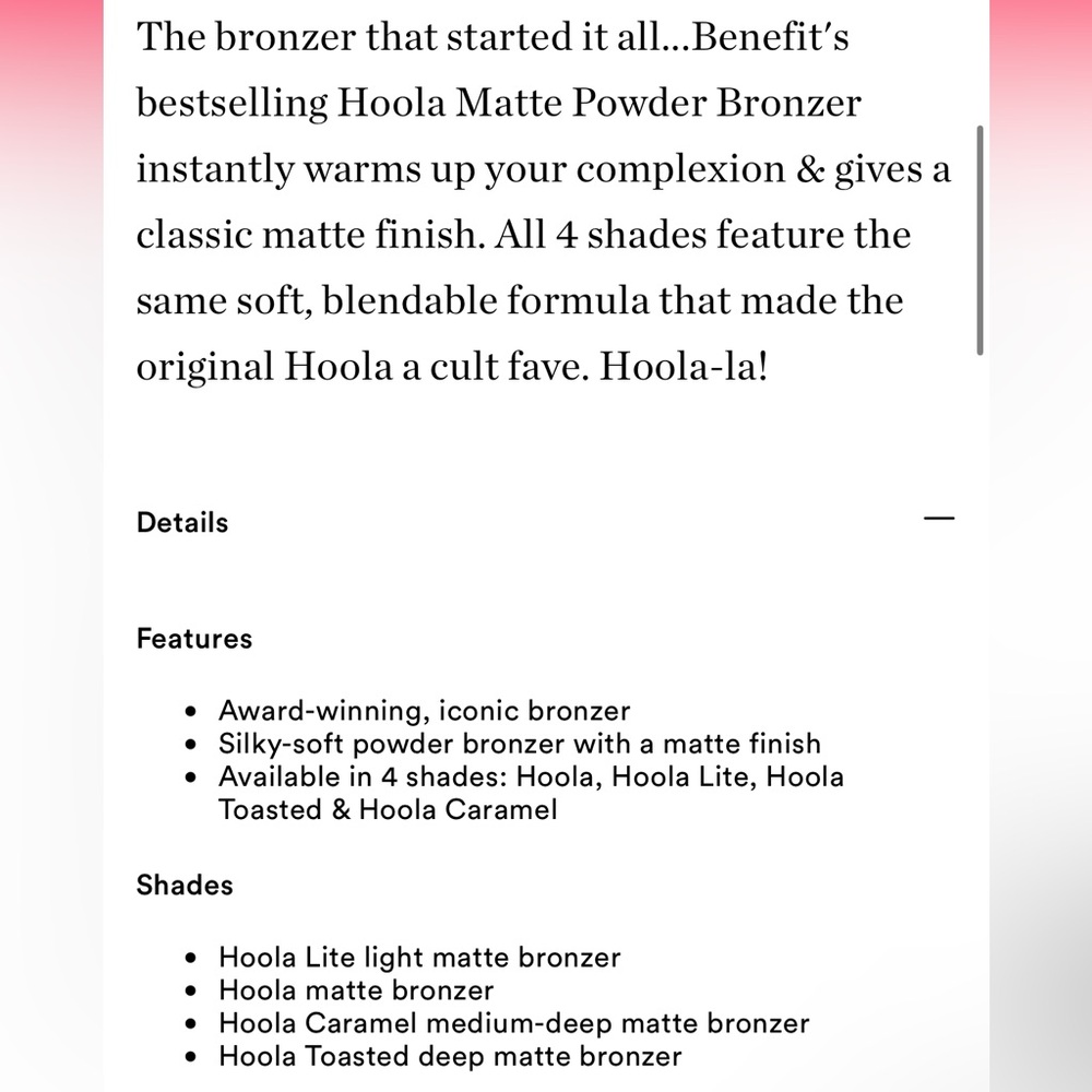Hoola Matte Powder Bronzer- Full Sized! - Picture 10 of 10